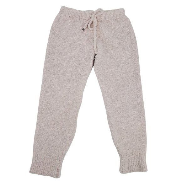 POL Pants - POL Ivory Sherpa Fleece Drawstring Jogger Pants